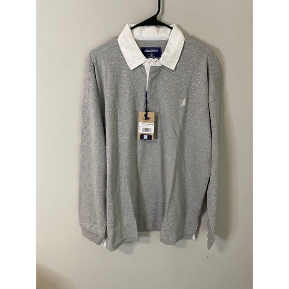 New Chubbies Men Collegiate Rugby Polo Shirt, Size Large - Picture 1 of 3